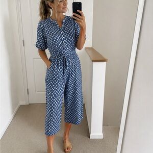 Universal Thread star patterned Women's Jumpsuit with Tie Waist